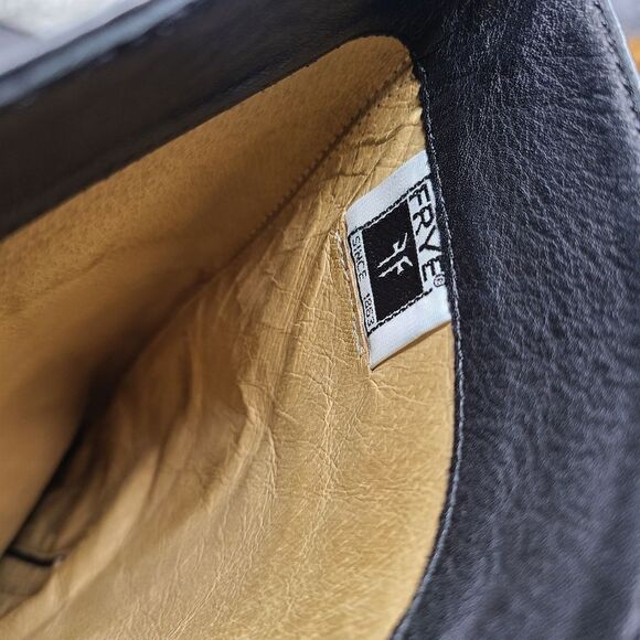 Frye Phillip Black Leather Womens Riding Boots size 6.5 - Picture 10 of 10